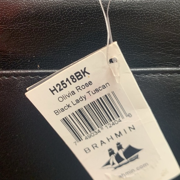 NWT Brahmin Vintage Olivia Rose Black Lady Tuscan & EUC coordinated wallet - Picture 7 of 14